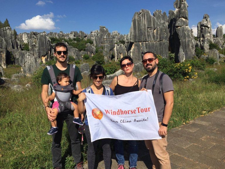 Rita Family at the Stone Forest